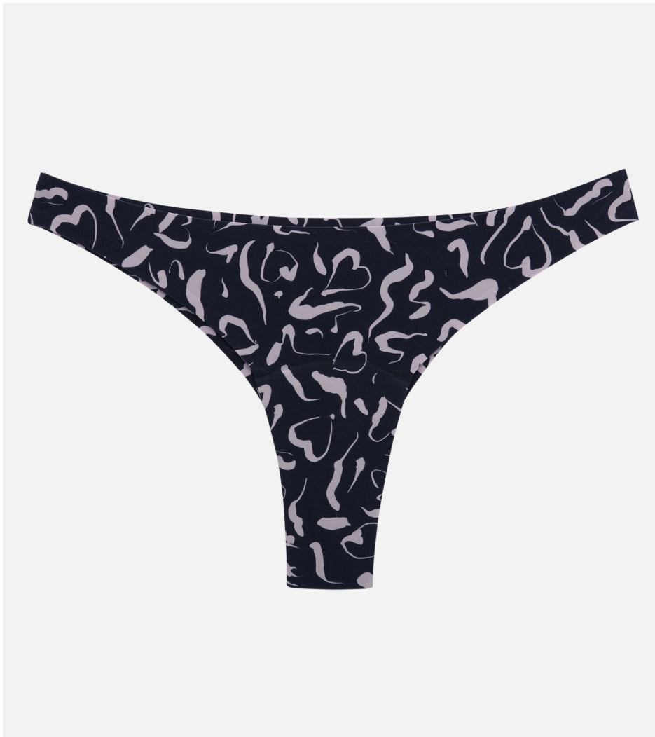Invisible brazyliany - Recyklingowany nylon - Abstrakcyjny róż