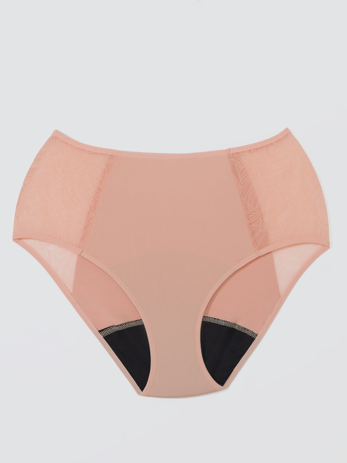 Lace High-Waist - Nylon z recyklingu - Koralowe