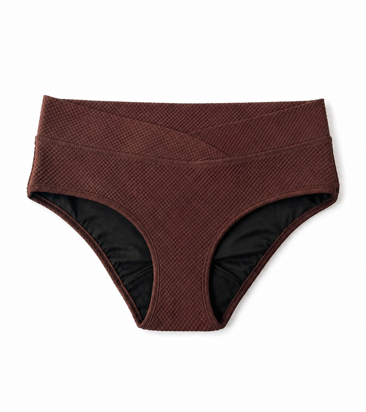 Period swimwear - Waffle - Classic - Brown