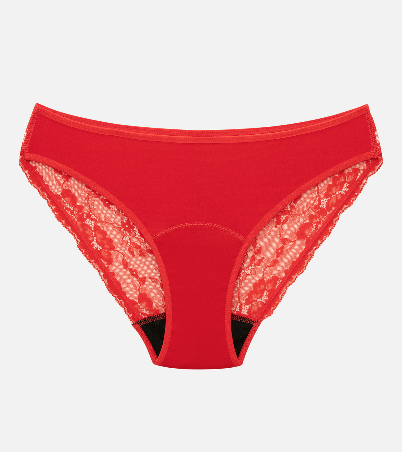 Lace Brief - Red