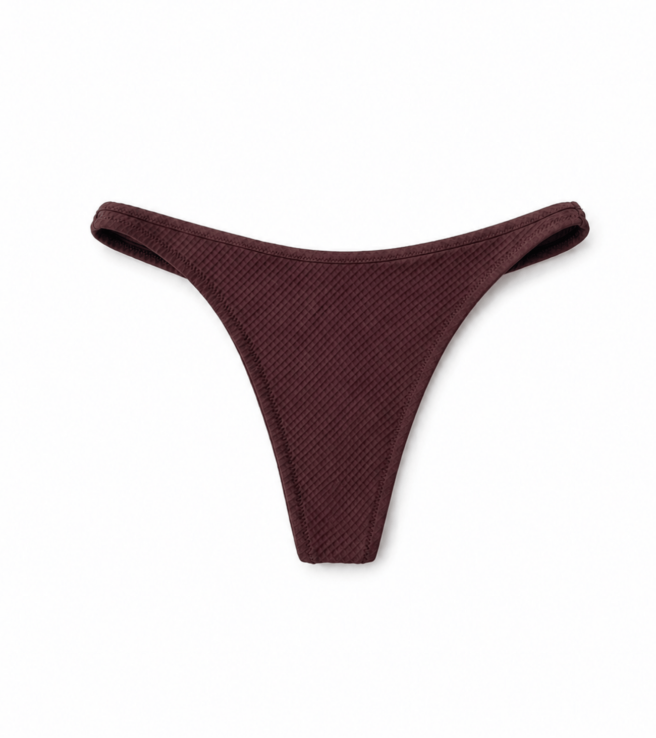 Swimwear - Waffle - Thong - Brown