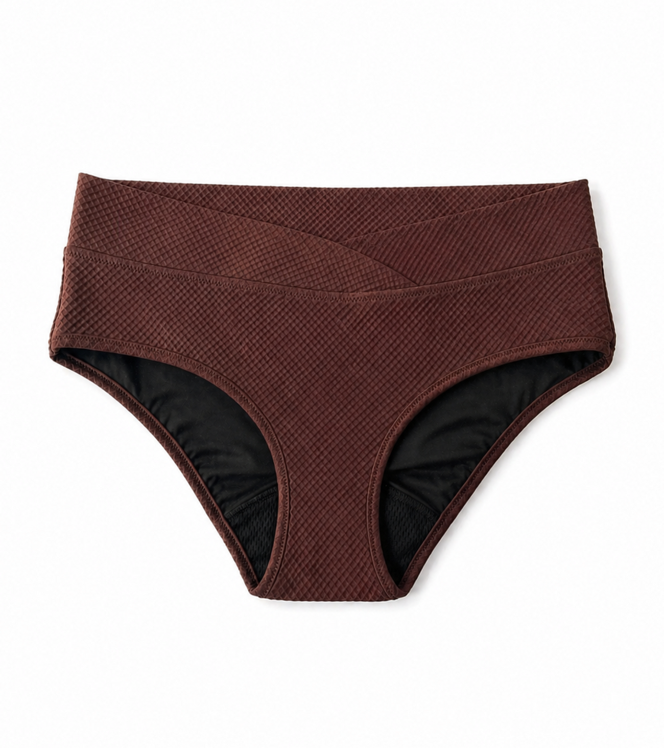 Period swimwear - Waffle - Classic - Brown